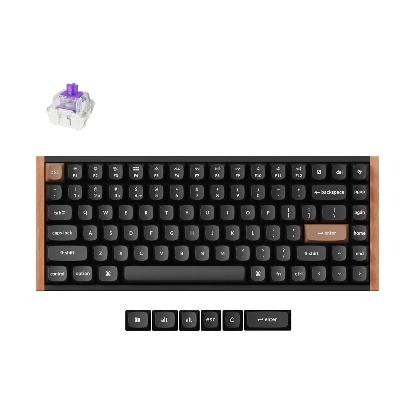 Keychron K2 HE SE - US Layout - Gateron Magnetic Nebula - Carbon Black Wireless Keyboard / K2H-F1