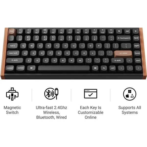 Keychron K2 HE SE - US Layout - Gateron Magnetic Nebula - Carbon Black Wireless Keyboard / K2H-F1