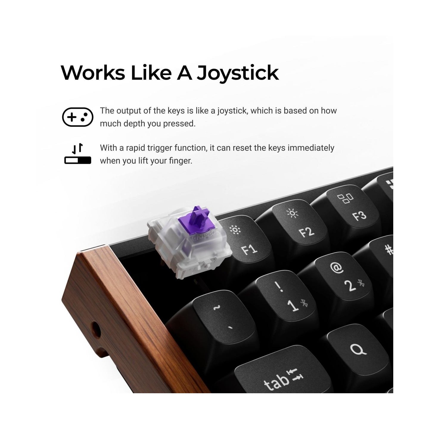 Keychron K2 HE SE - US Layout - Gateron Magnetic Nebula - Carbon Black Wireless Keyboard / K2H-F1