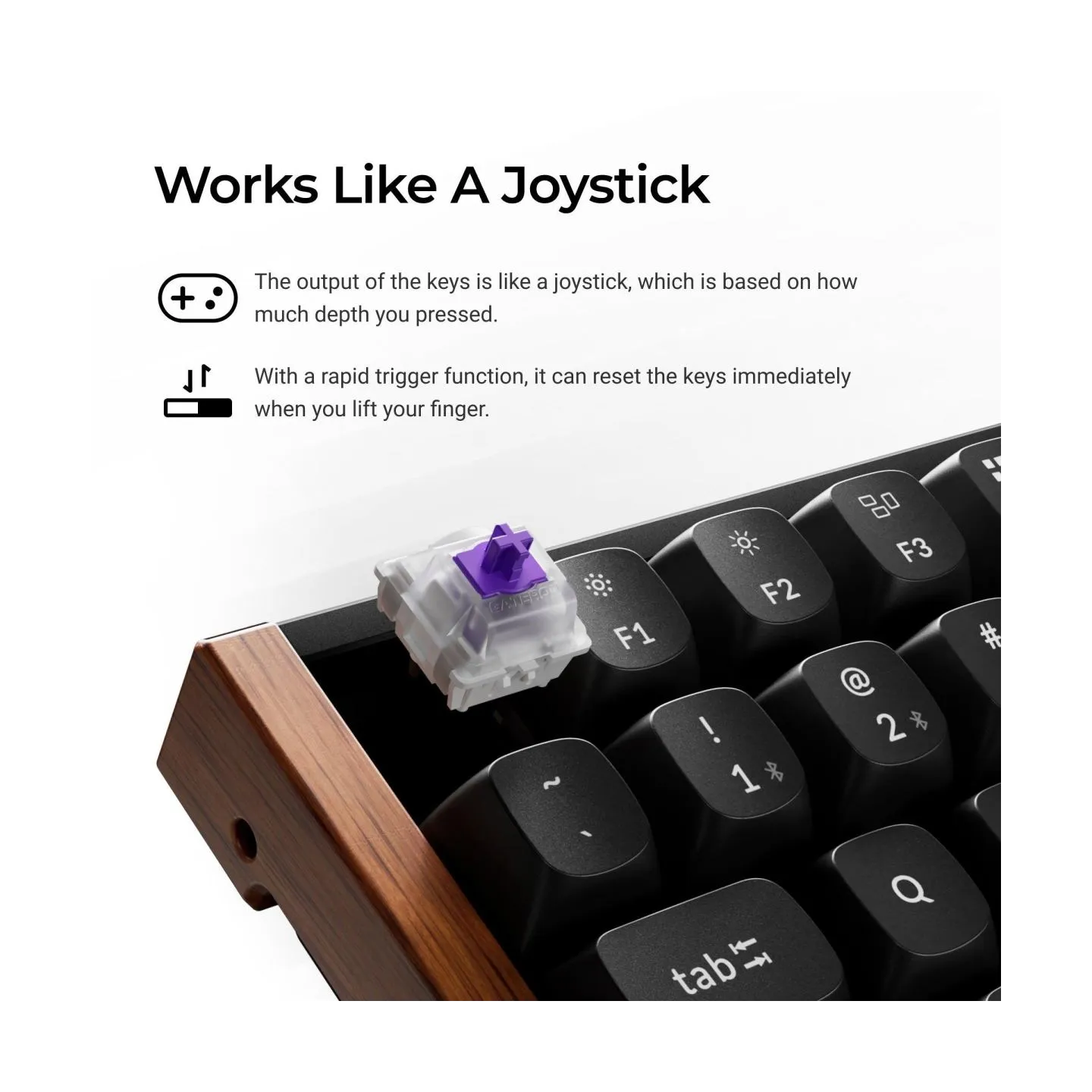 Keychron K2 HE SE - US Layout - Gateron Magnetic Nebula - Carbon Black Wireless Keyboard / K2H-F1