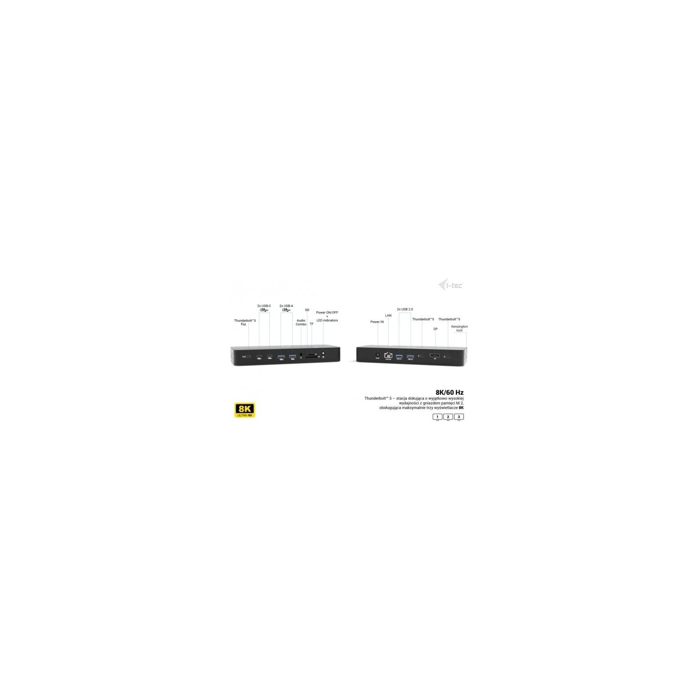I-Tec Thunderbolt 5 Triple Display DS