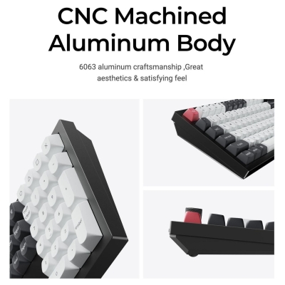 Keychron Q6 HE - US Layout - Gateron Magnetic Nebula - Carbon Black Wireless Keyboard / Q6H-M1