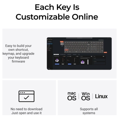 Keychron Q6 HE - US Layout - Gateron Magnetic Nebula - Carbon Black Wireless Keyboard / Q6H-M1