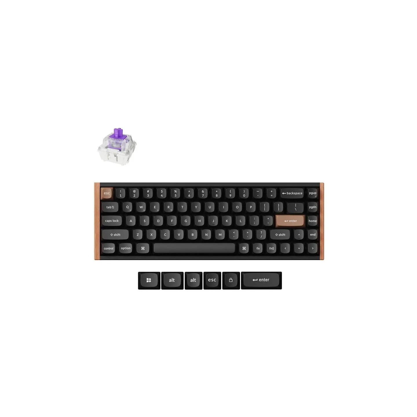 Keychron K6 HE SE - US Layout - Gateron Magnetic Nebula - Carbon Black Wireless Keyboard / K6H-F1