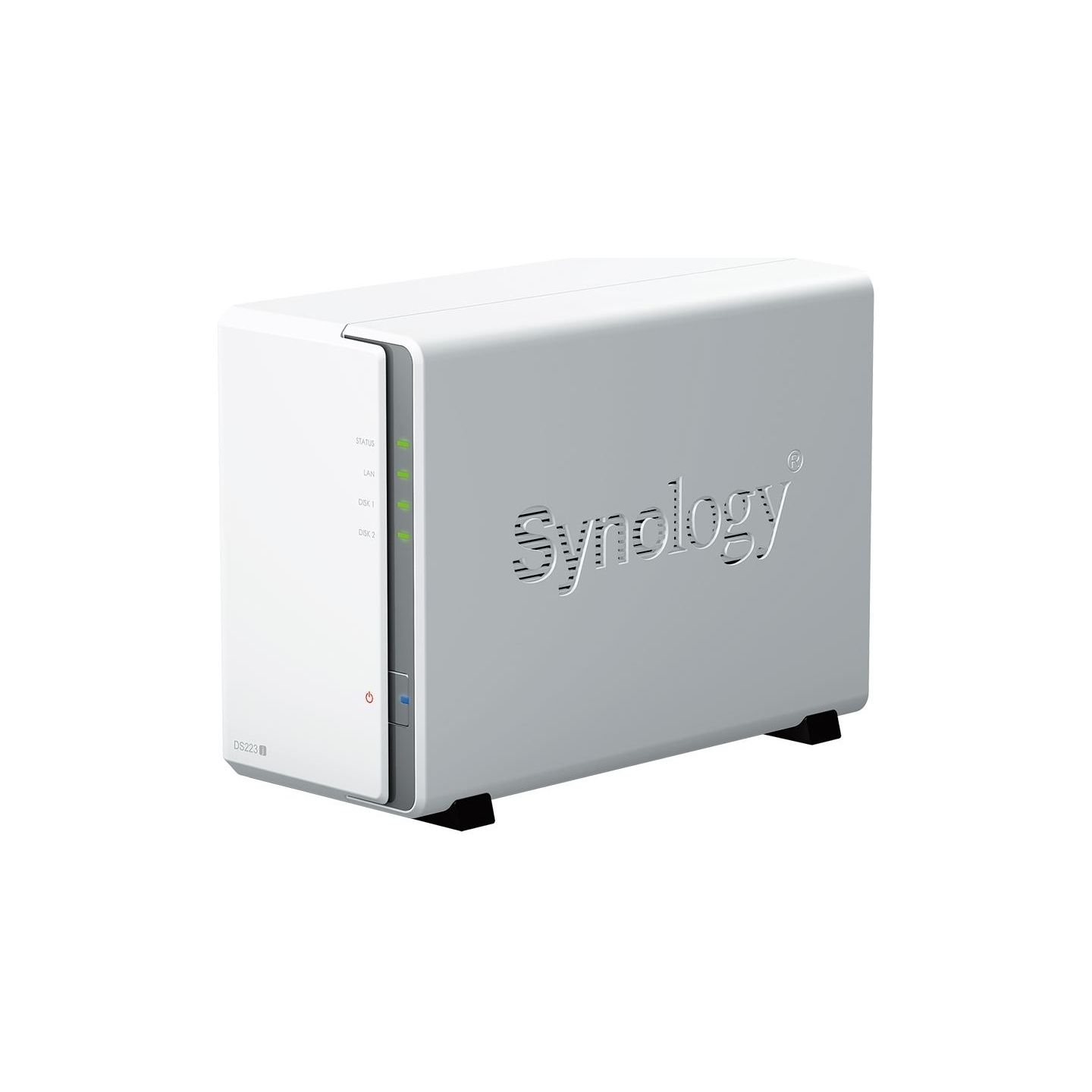 Synology | Tower NAS | DS223j | up to 2 HDD/SSD | Realtek | RTD1619B | Processor frequency 1.7 GHz | 1 GB | DDR4