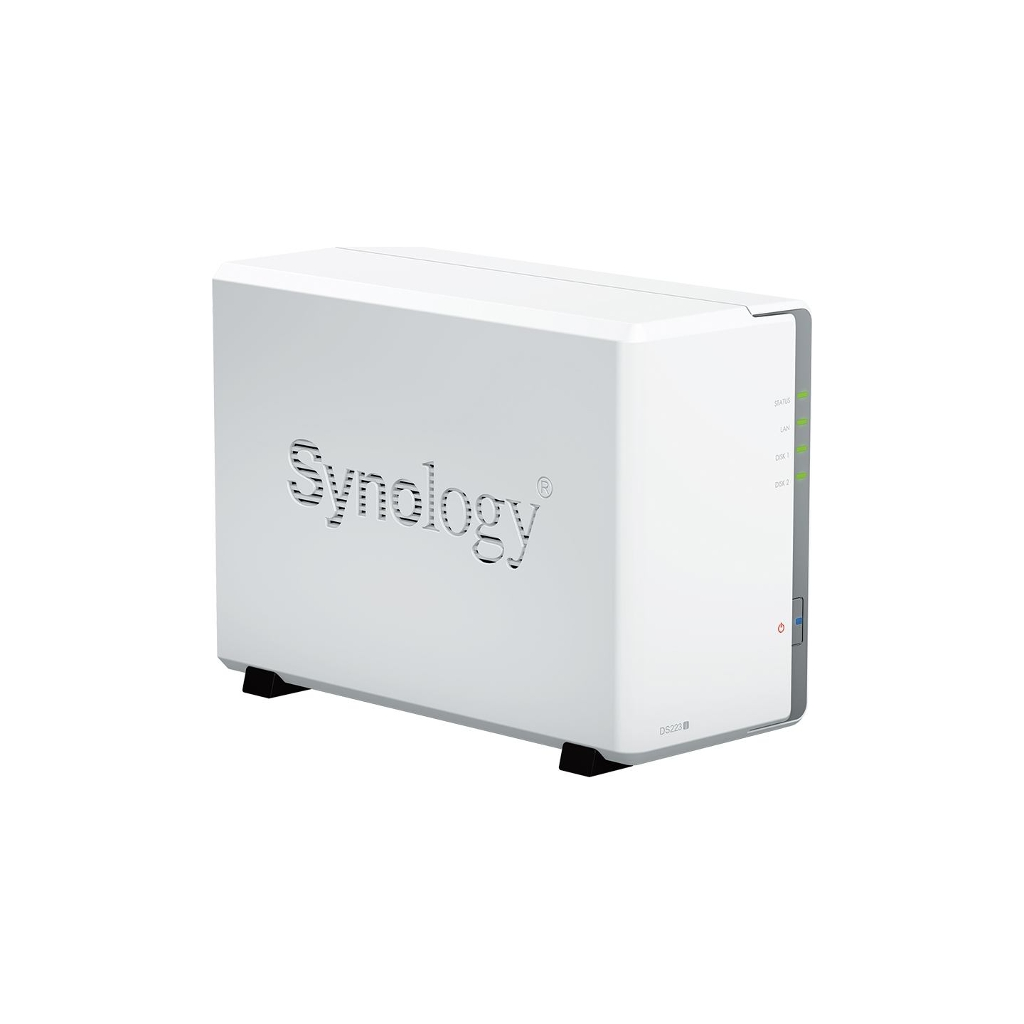 Synology | Tower NAS | DS223j | up to 2 HDD/SSD | Realtek | RTD1619B | Processor frequency 1.7 GHz | 1 GB | DDR4