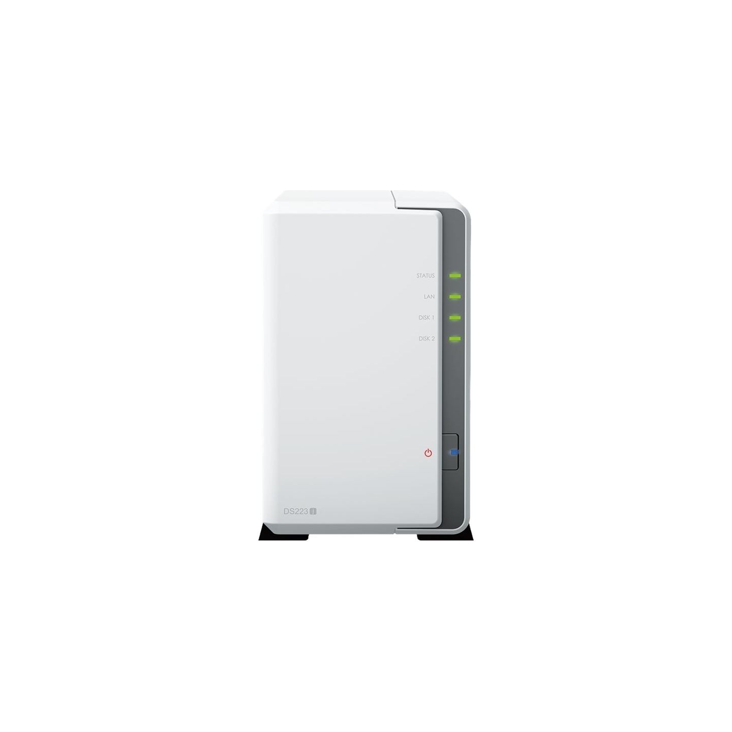 Synology | Tower NAS | DS223j | up to 2 HDD/SSD | Realtek | RTD1619B | Processor frequency 1.7 GHz | 1 GB | DDR4