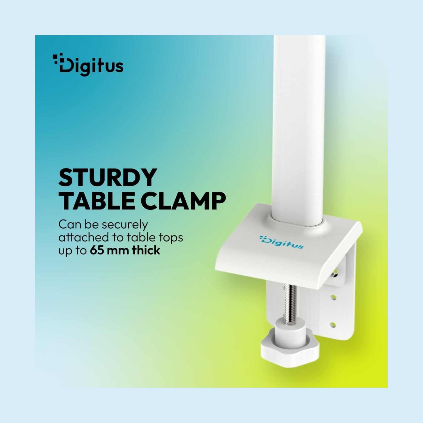 Digitus LED Desk Lamp, 80 cm, White | DA-90493 | 2400 lm | 16 W | 3000-6500 K | Warm white light to white daylight | LED lamp | 