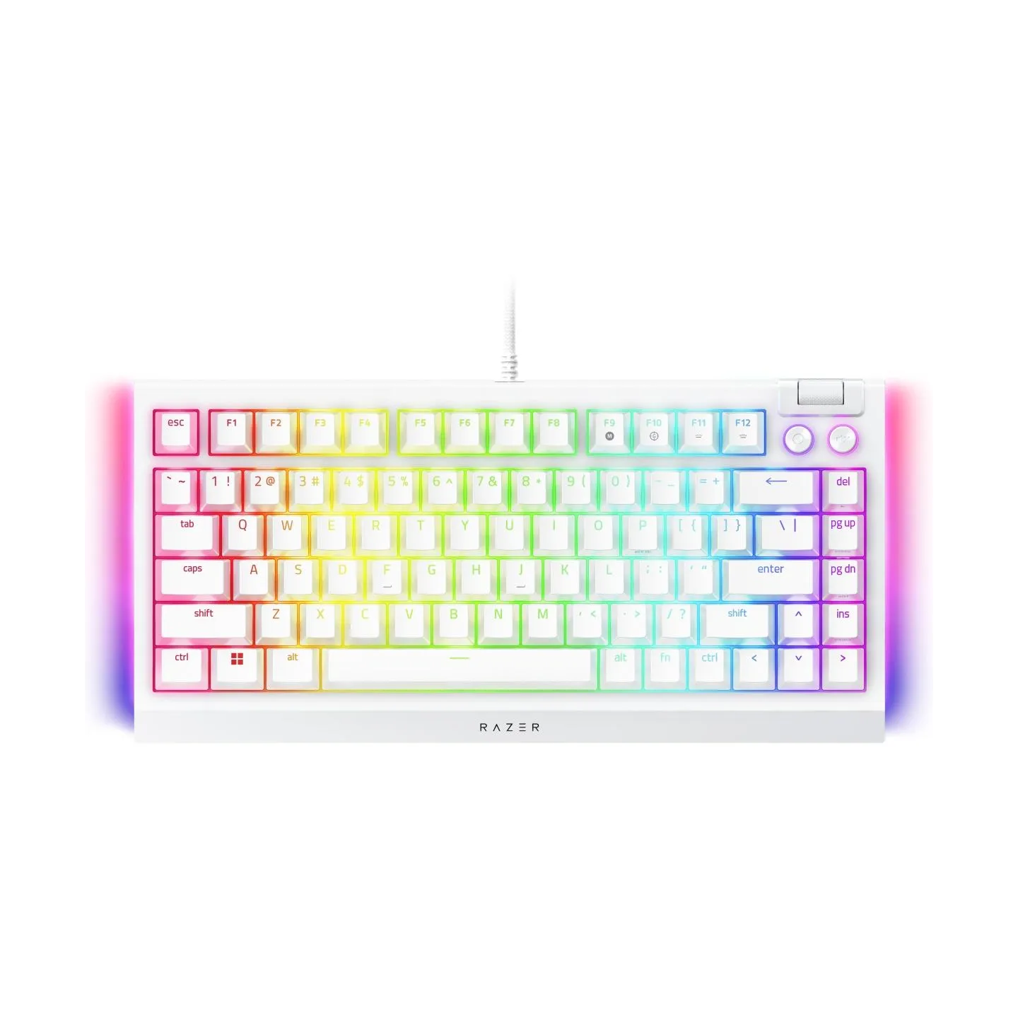 Razer Keyboard RZ03-05001700-R3M1 / BlackWidow V4 75% White / RZ03-05001700-R3M1