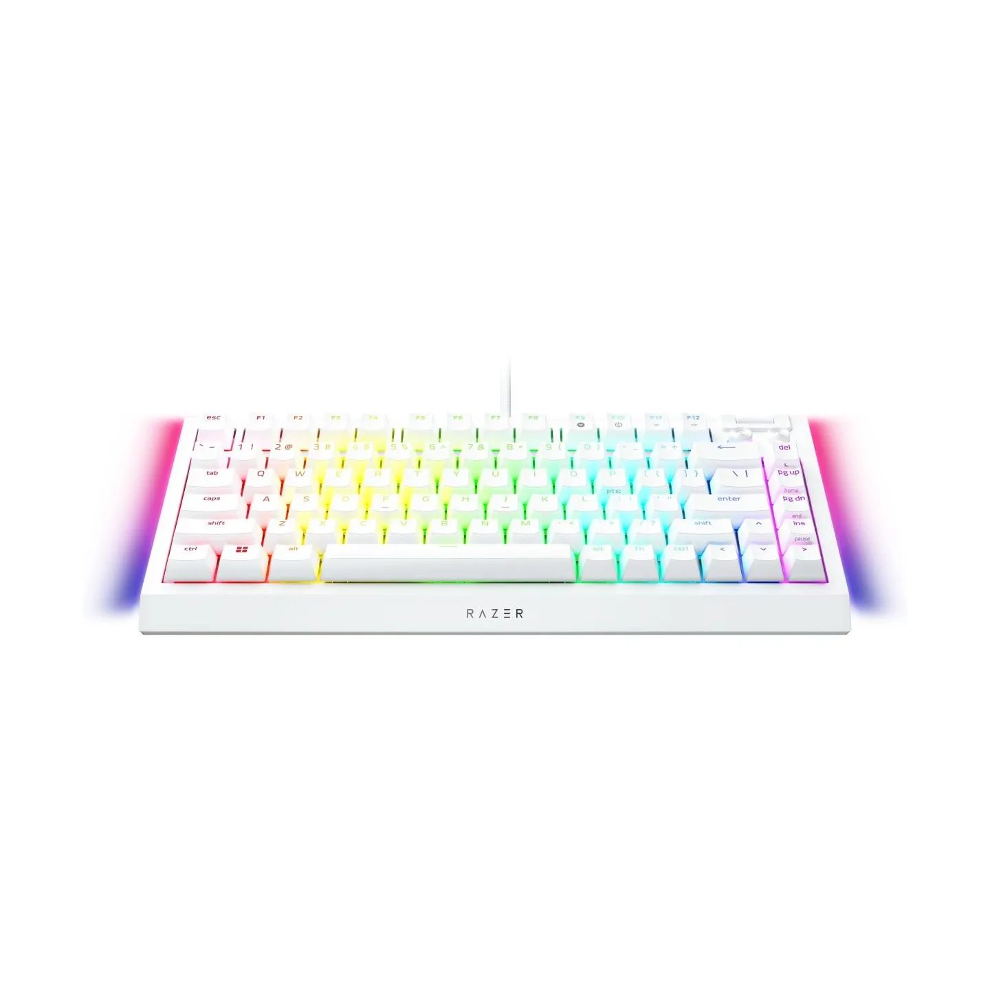 Razer Keyboard RZ03-05001700-R3M1 / BlackWidow V4 75% White / RZ03-05001700-R3M1