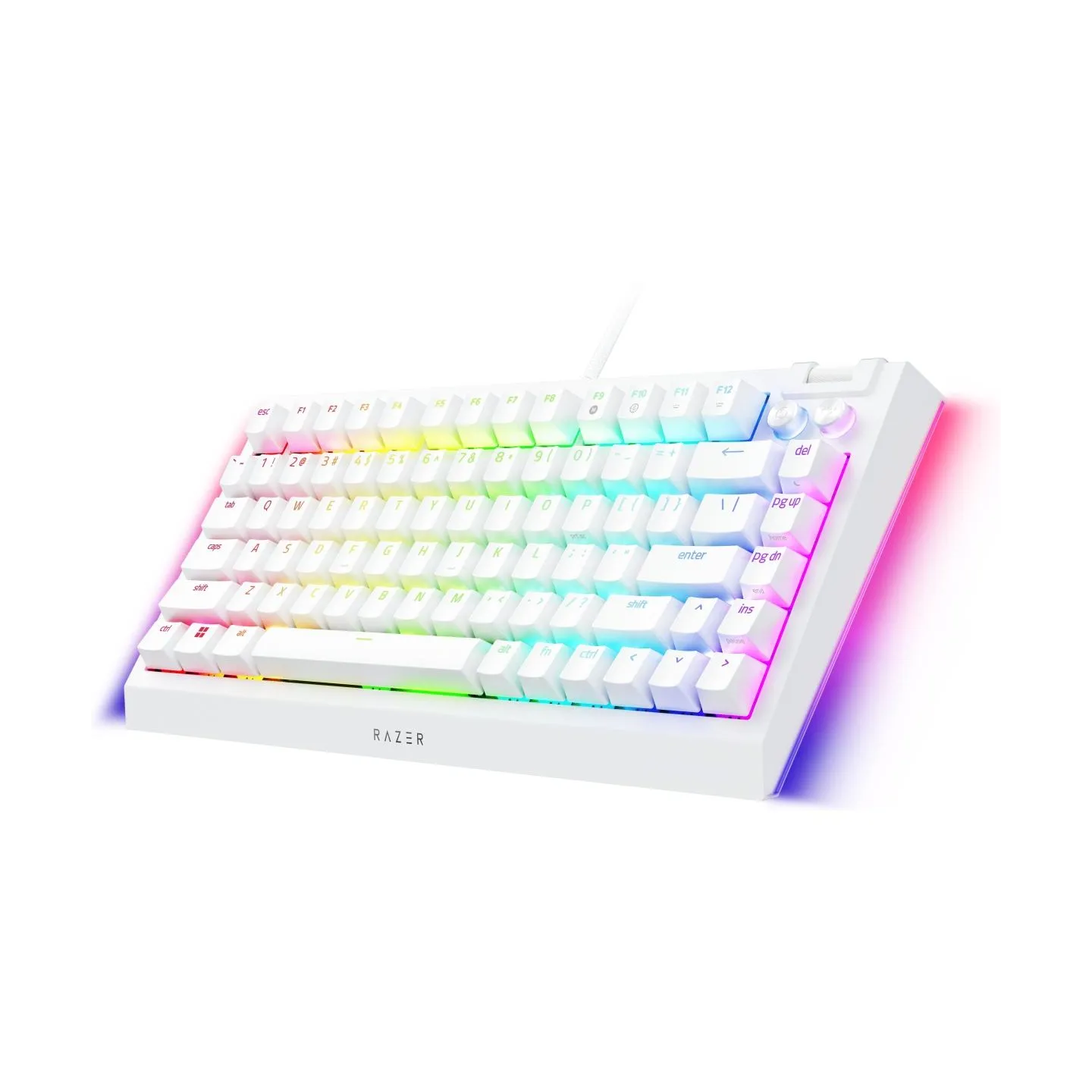 Razer Keyboard RZ03-05001700-R3M1 / BlackWidow V4 75% White / RZ03-05001700-R3M1