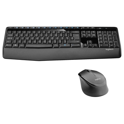 Logitech MK345 Combo Wireless Keyboard + Mouse, US, Black / 920-006489
