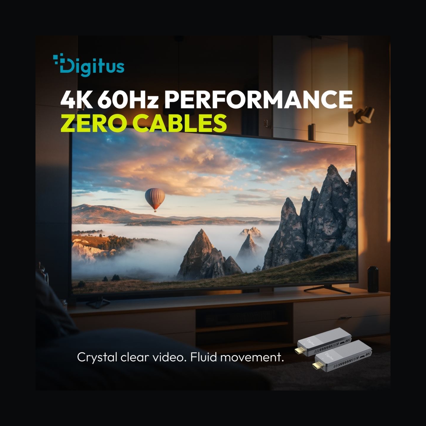 Digitus 4K Wireless HDMI Extender Set, 150 m, 4K/60Hz | DS-55359