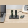 Digitus Docking Station USB-C 3.2 Gen2 for SSD M.2 Duo NVMe and SATA (max. 2x 4 TB) with SD-Express 7.1 reader (max. 2 TB), blac