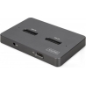 Digitus Docking Station USB-C 3.2 Gen2 for SSD M.2 Duo NVMe and SATA (max. 2x 4 TB) with SD-Express 7.1 reader (max. 2 TB), blac