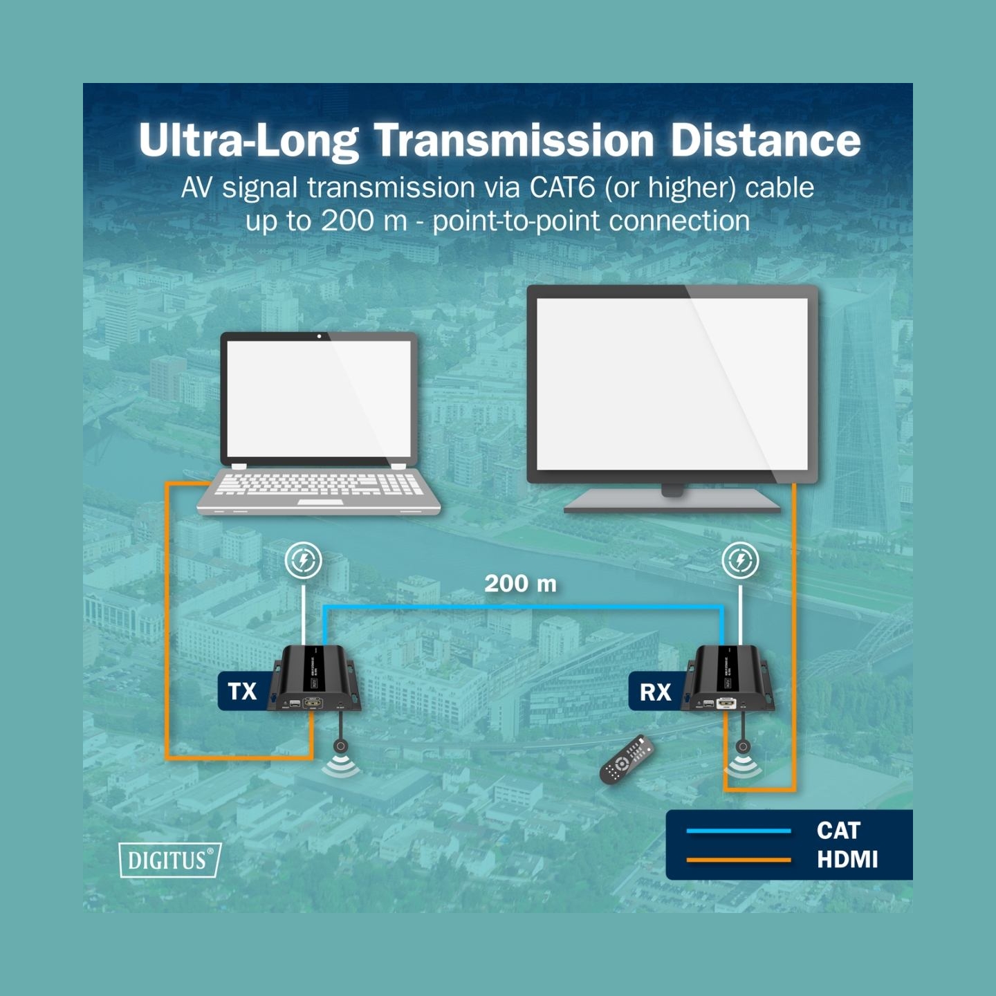 Digitus HDMI 4K/60Hz Cat.6 Extender