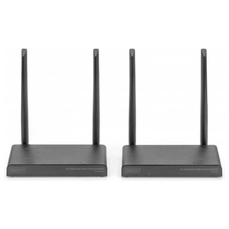 Digitus 4K Wireless HDMI KVM Extender Set, 150 m | DS-55328 | Black