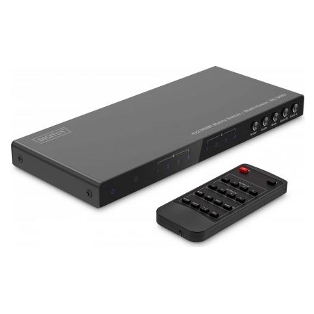 Digitus 4x2 HDMI Matrix Switch/Multi-Viewer, 4K/30Hz | DS-55345 | Black