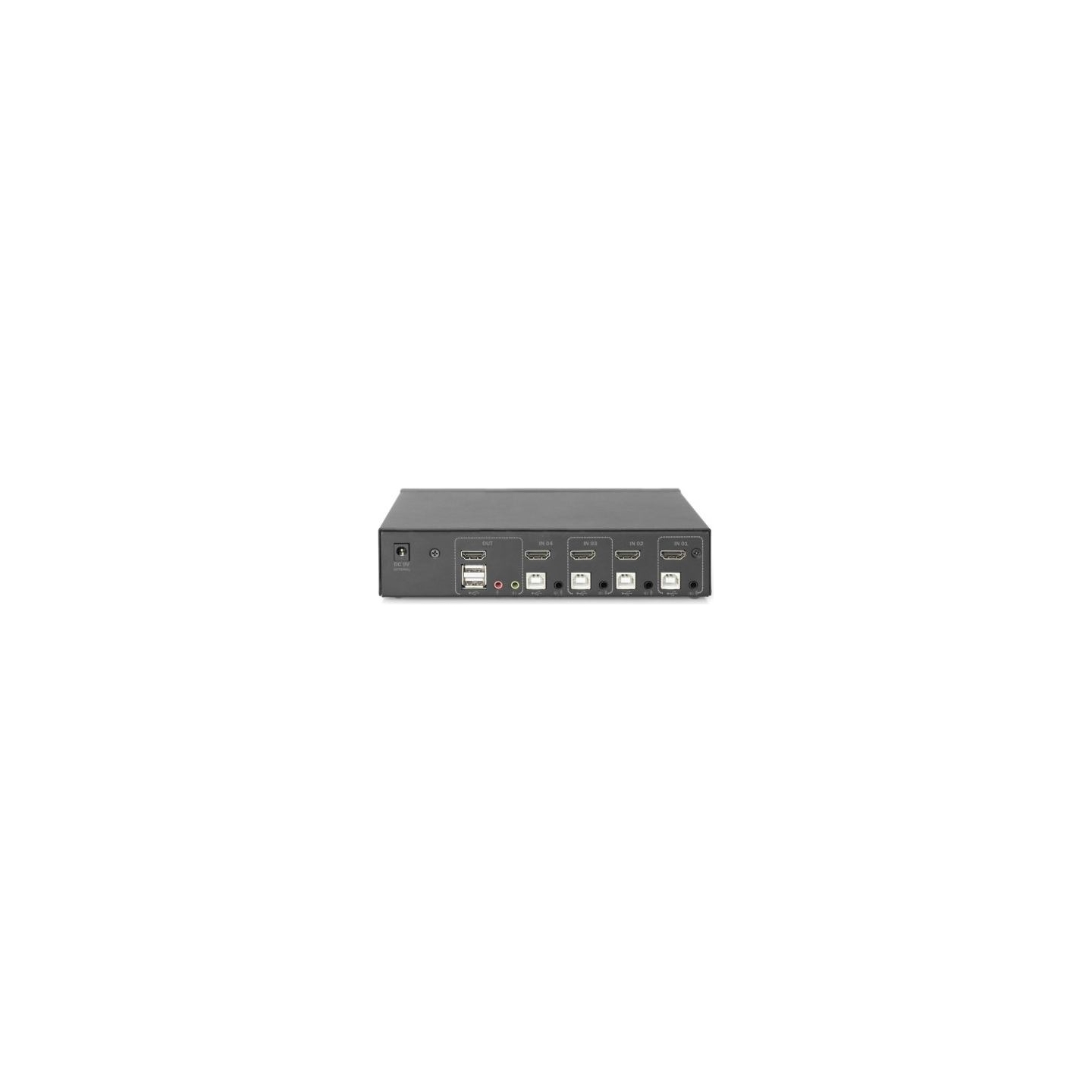 Digitus | KVM Switch, 4 Port, Single Display, 4K, HDMI | DS-12880
