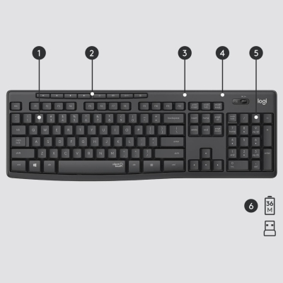 Logitech LOGI MK295 Silent Wireless Combo