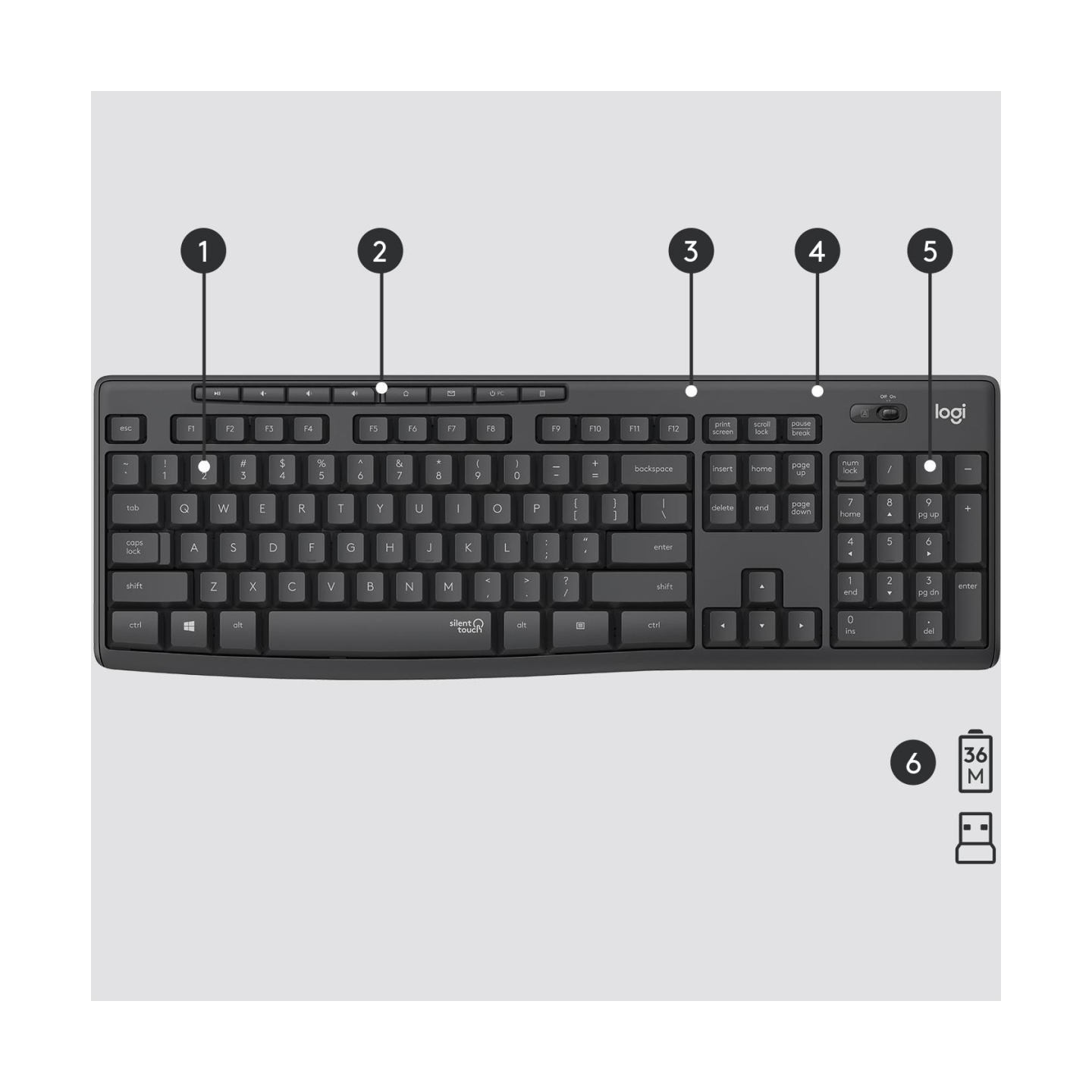 Logitech LOGI MK295 Silent Wireless Combo