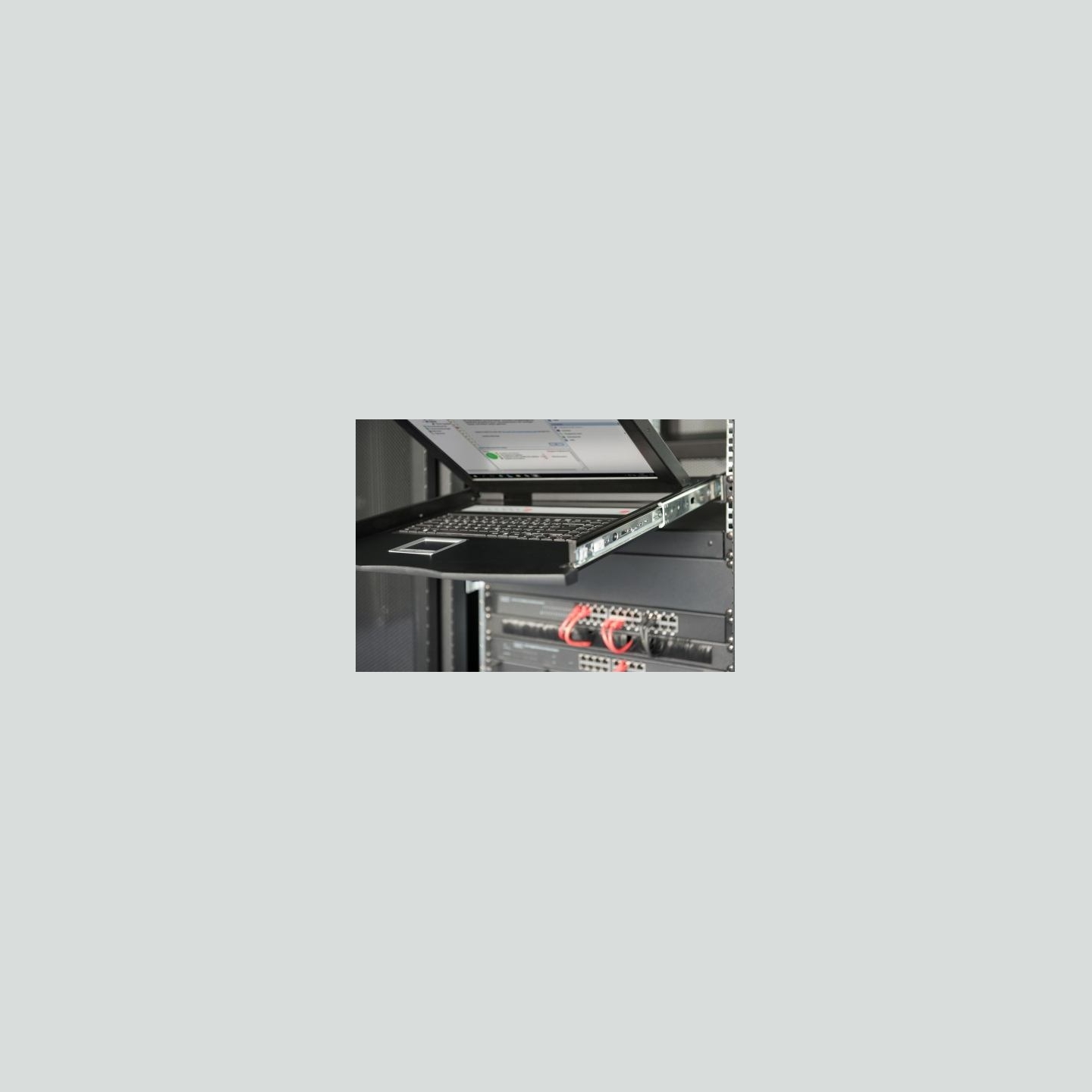 Digitus LCD Console 19inch KVM touchpad US keyboard
