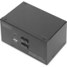 Digitus | KVM Switch, 2 Port, Dual Display, 4K, HDMI | DS-12860