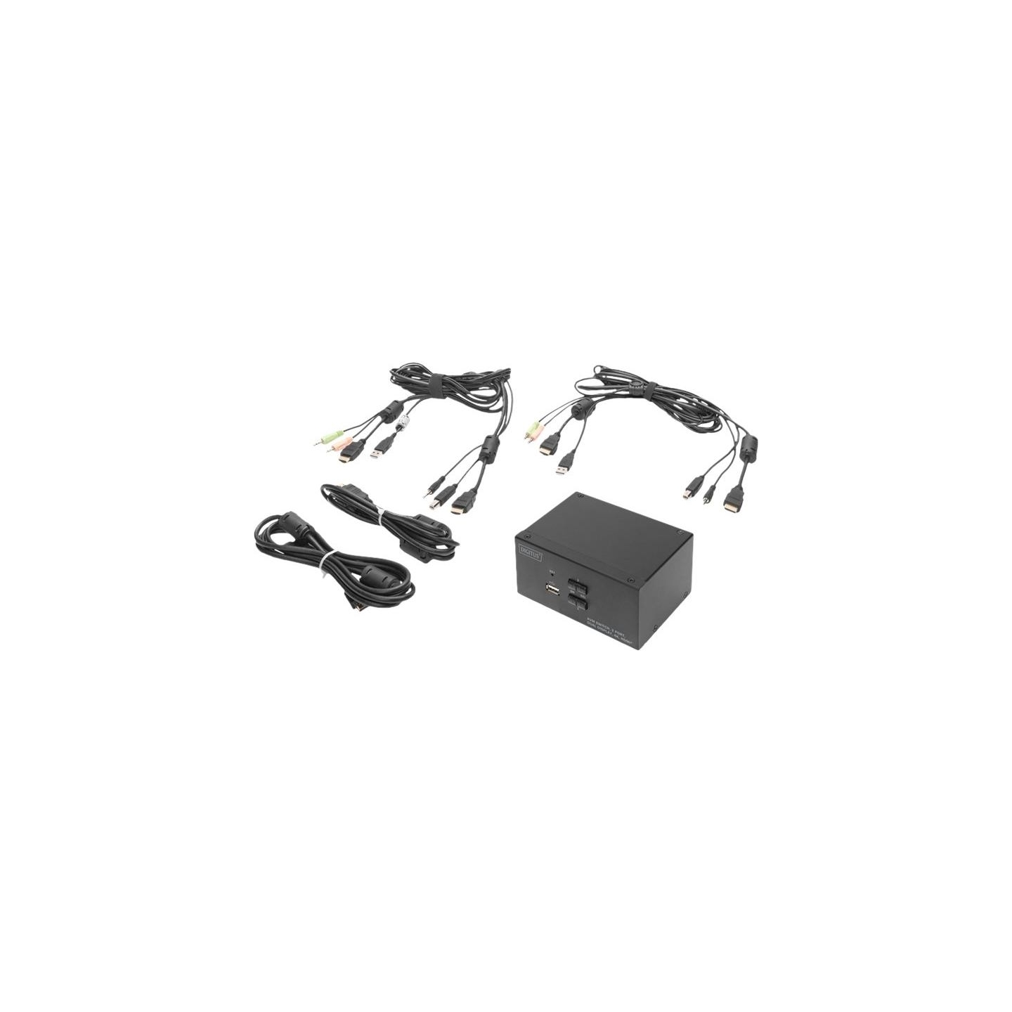 Digitus | KVM Switch, 2 Port, Dual Display, 4K, HDMI | DS-12860
