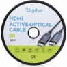 Digitus AOC HDMI Hybrid Connection Cable | HDMI-A Male-Male | HDMI 2.1 | UHD-2 8K@60Hz | 48Gbps | HDR, eARC, HDCP 2.2, CEC | 80m