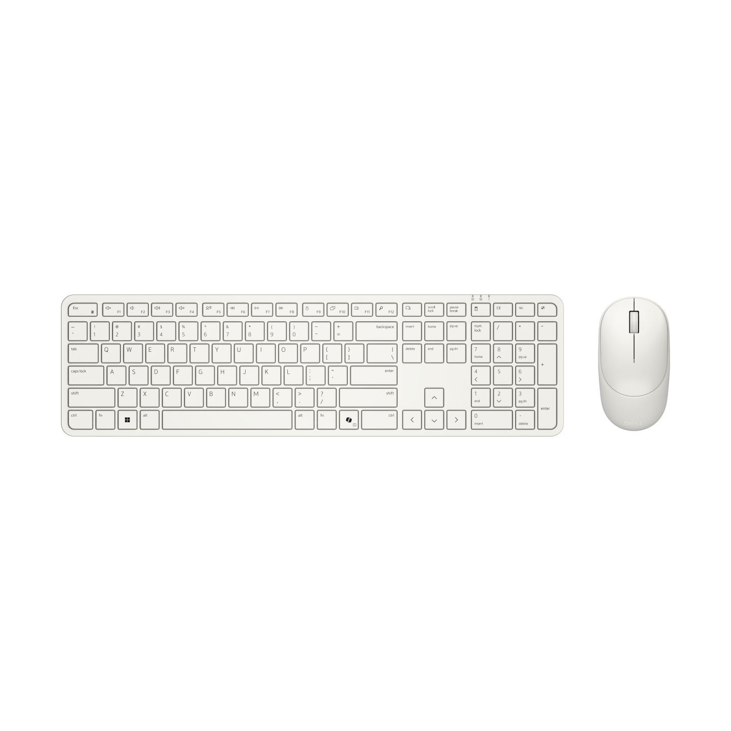 Dell Pro 5 Keyboard and Mouse - KM526 - US International (QWERTY) - Light Ash / 580-BDGZ