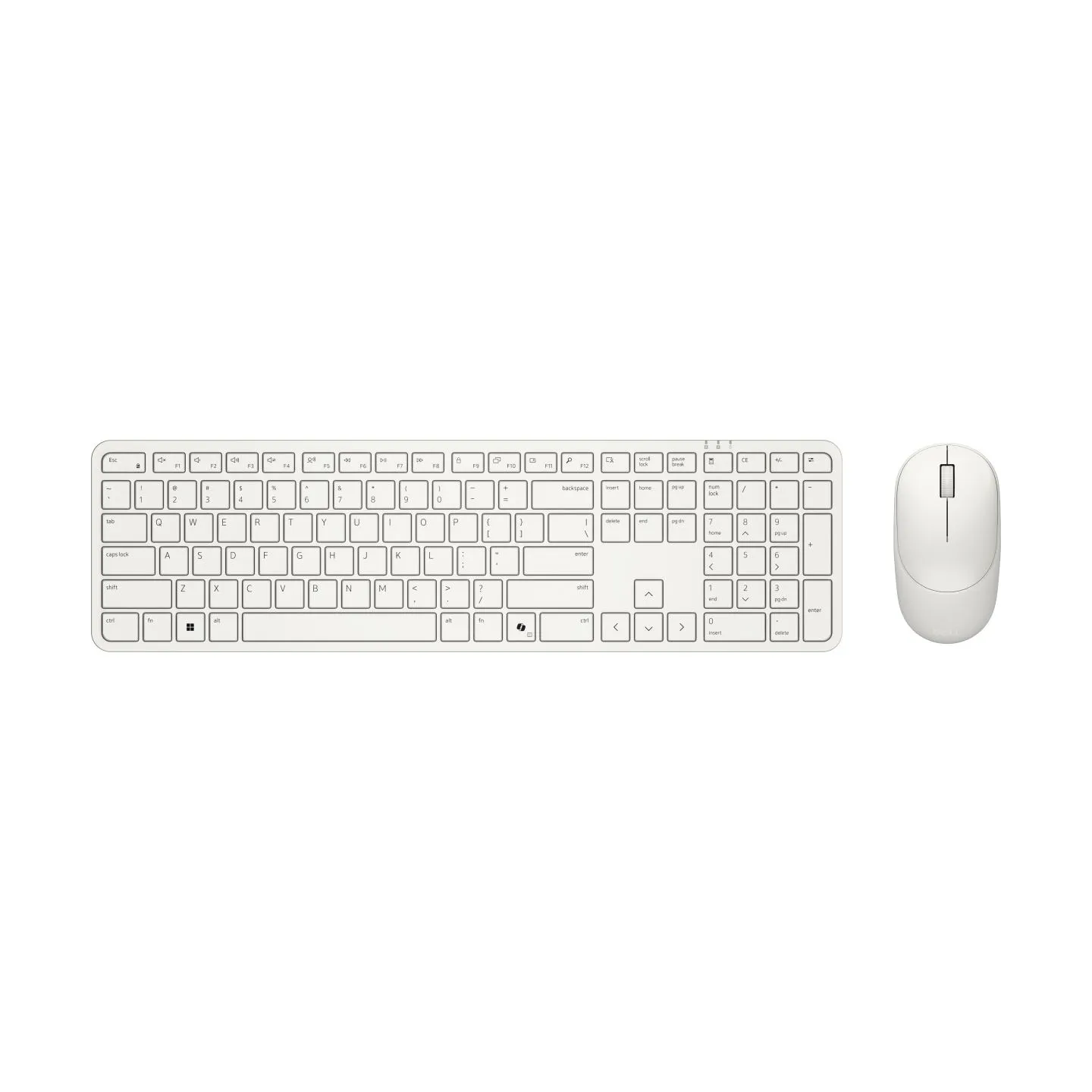 Dell Pro 5 Keyboard and Mouse - KM526 - US International (QWERTY) - Light Ash / 580-BDGZ