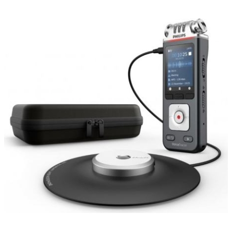 Philips Dyktafon DVT8115 Pamięć 8GB,nagrywanie 360°,microSDHC 32GB