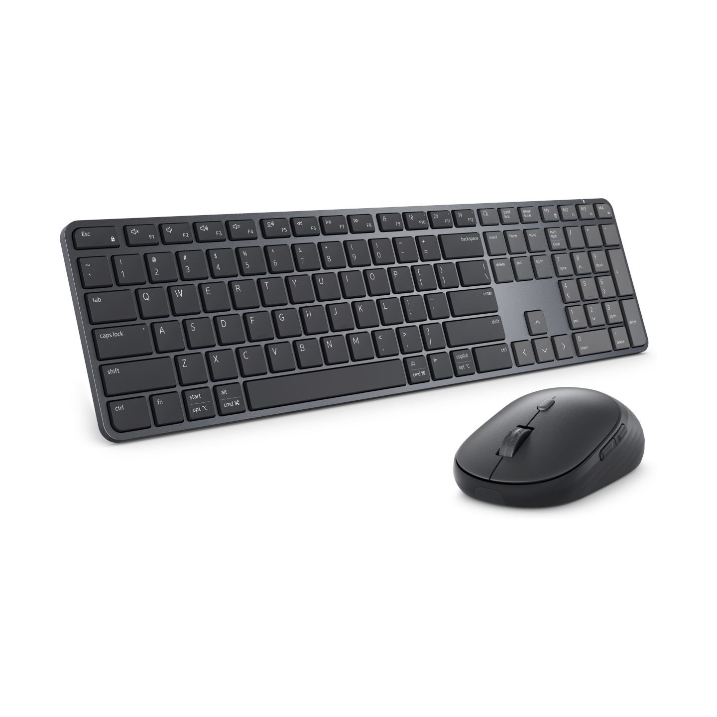 Dell Pro 7 Slim Keyboard and Mouse - KM726 - Lithuanian (QWERTY) - Black / 580-BDPB