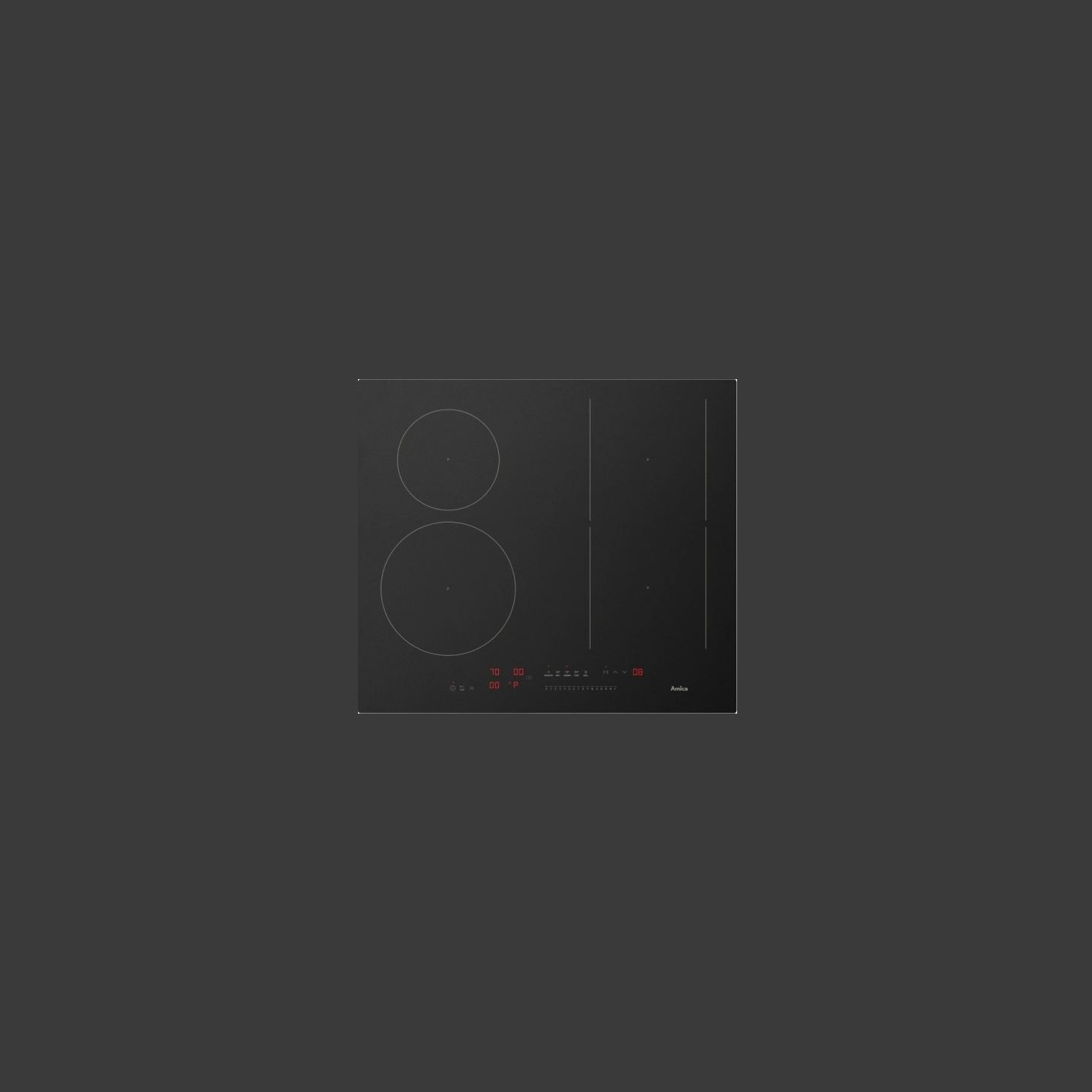 Amica Induction cooktop PIH6541PHTSUN 3.0 BLACK MATT