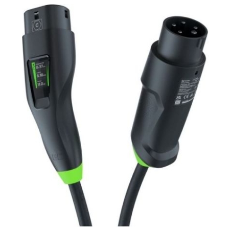 Green Cell EV mobile charger 11kW, 7m, Type 2 CEE