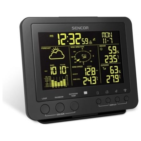 Sencor Weather station SWS 9700, Wys.PMVA TRUE COLOR 5.8 inches, 5in1