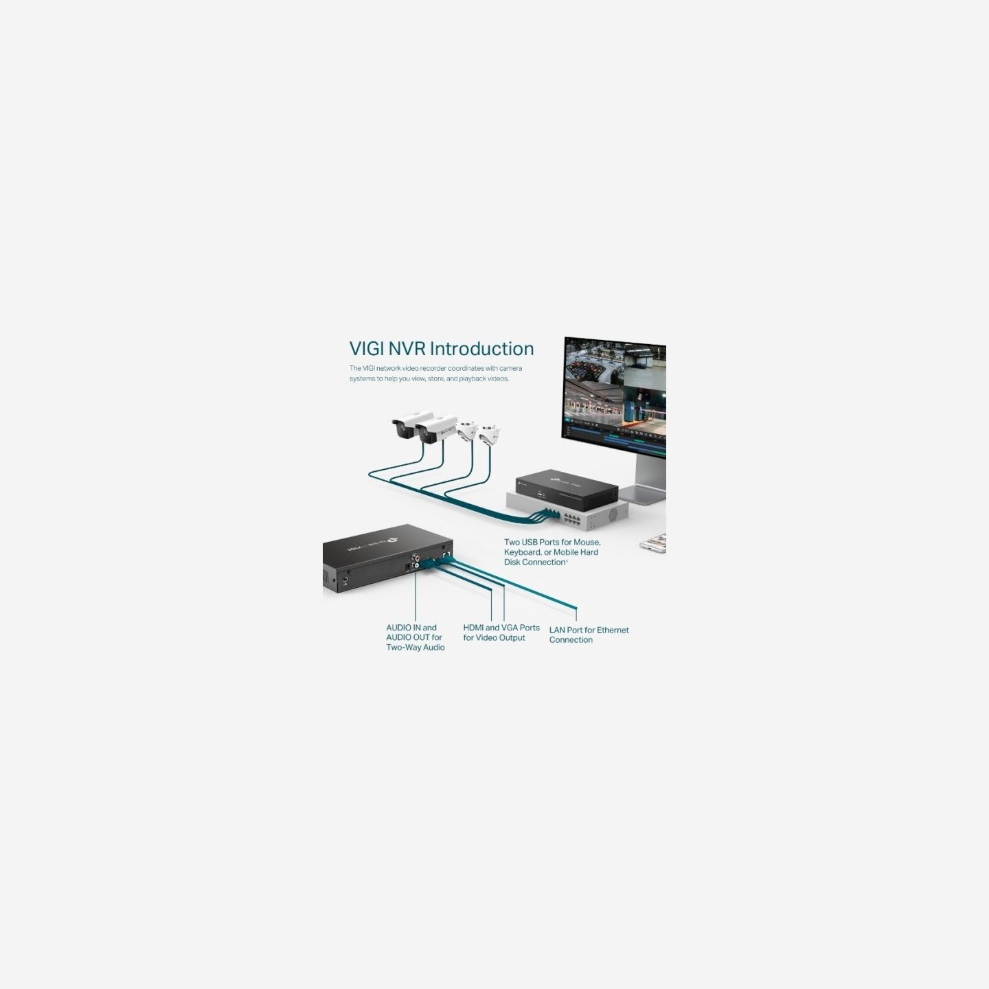 Tp-Link VIGI NVR1008H 8 Channel Video Recorde