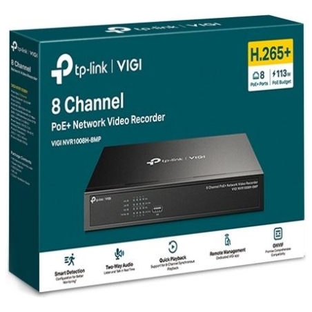 Tp-Link Video Recorer VIGI NVR1008H-8 MP 8 Channel