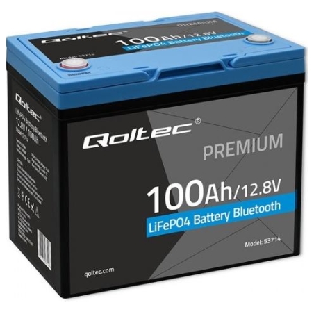 Qoltec LiFePO4 battery 12.8V 100Ah 1280Wh BMS