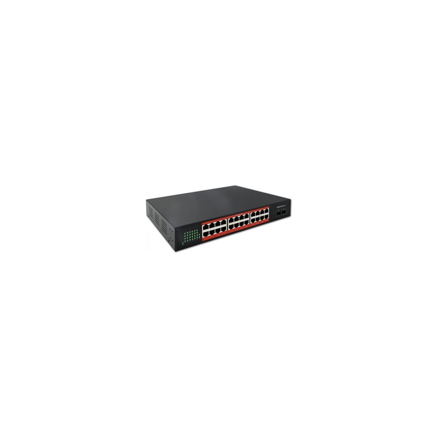 Qoltec Gigabit Ethernet SWITCH PoE 24xRJ45 2xSFP