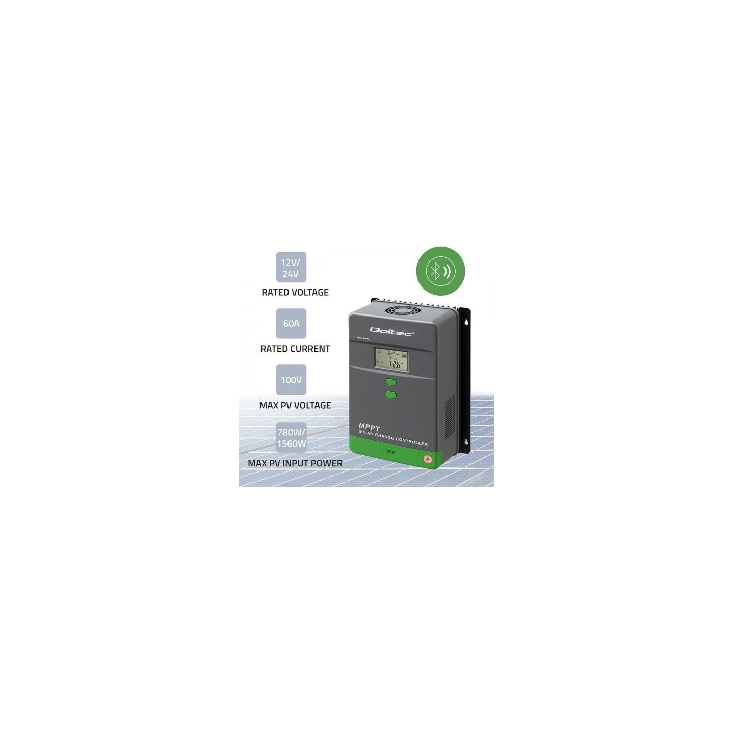 Qoltec Solar charge controller MPPT 60A 12V24V LCD