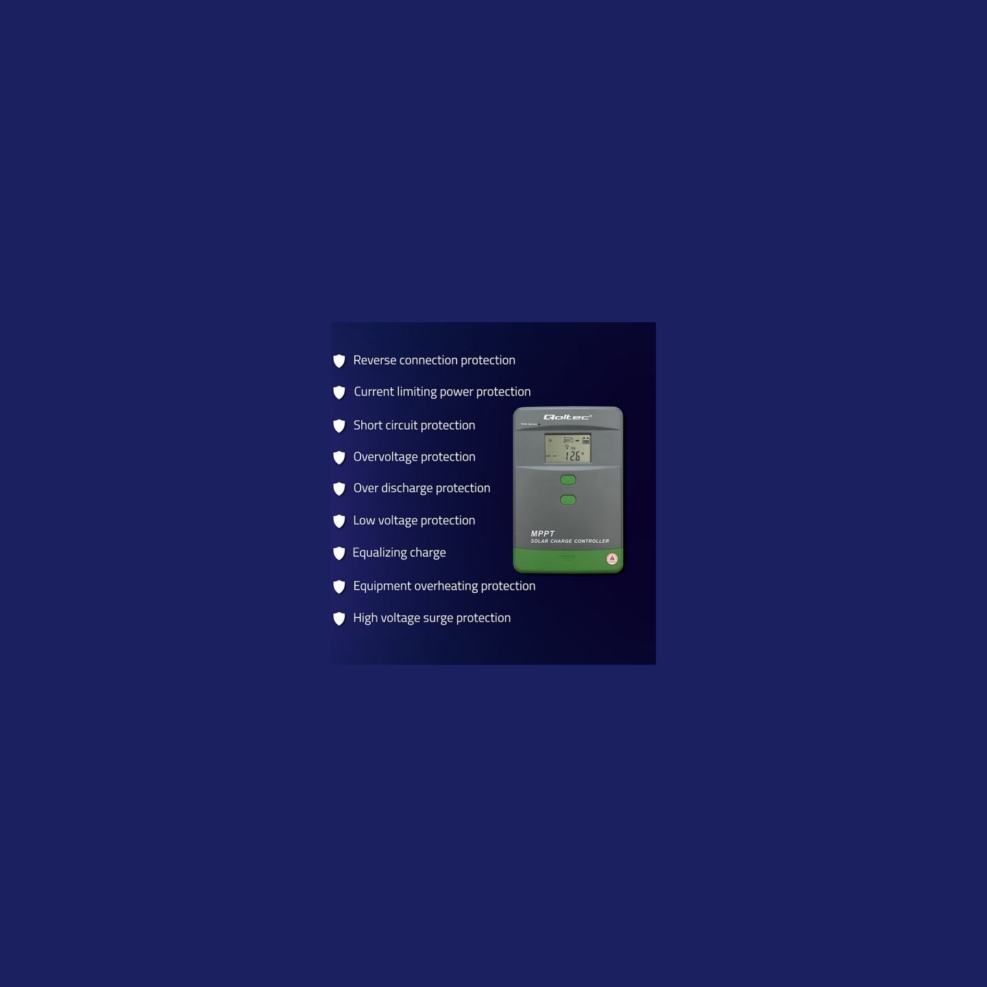Qoltec Solar charge controller MPPT 60A 12V24V LCD