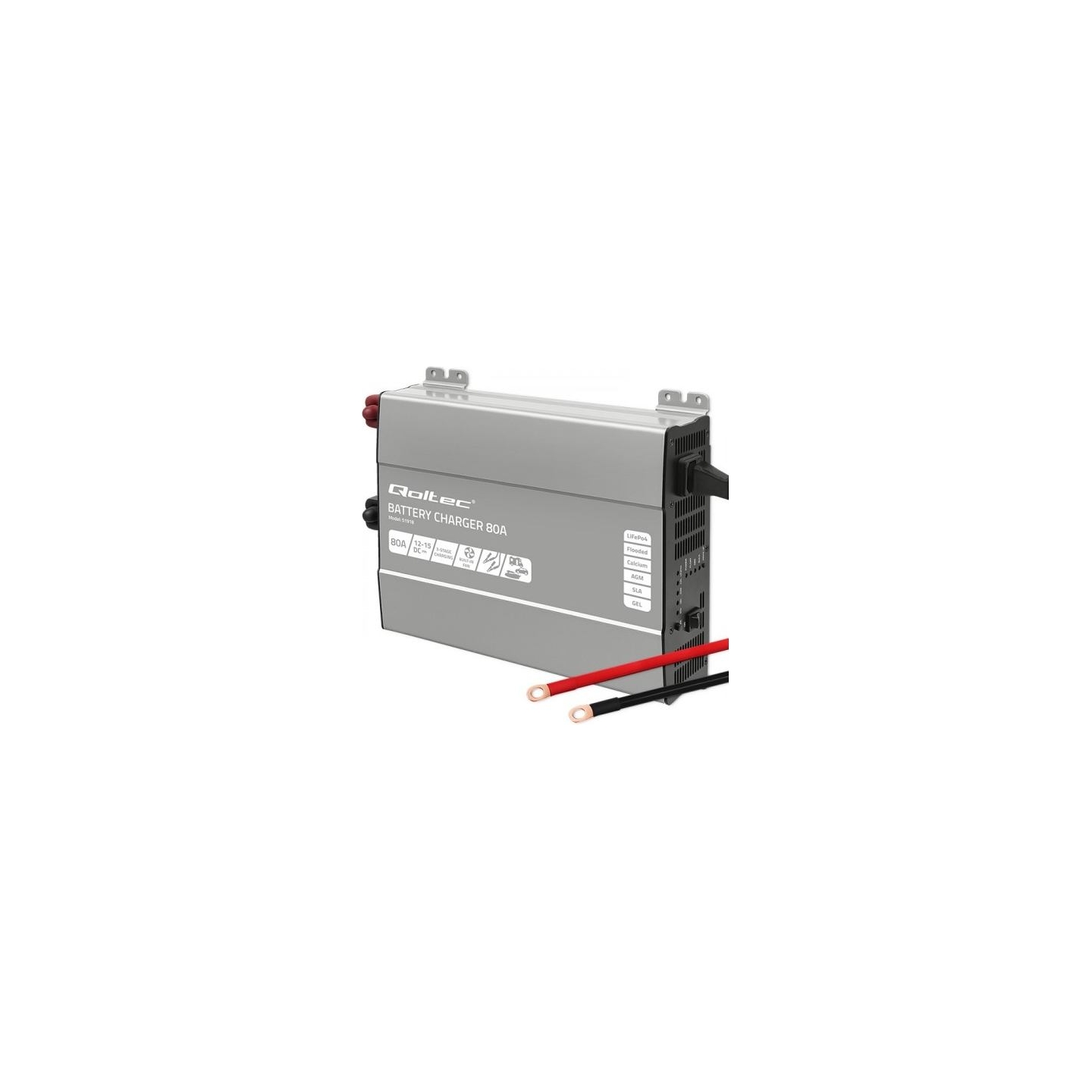 Qoltec Charger for LiFePO4 AGM GEL SLA batteries 80A