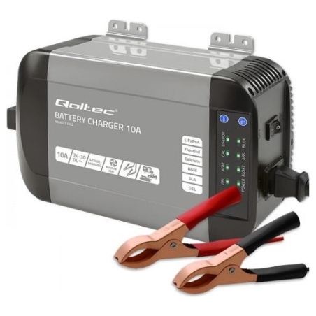 Qoltec Charger for LiFePO4 AGM GEL SLA batteries 10A