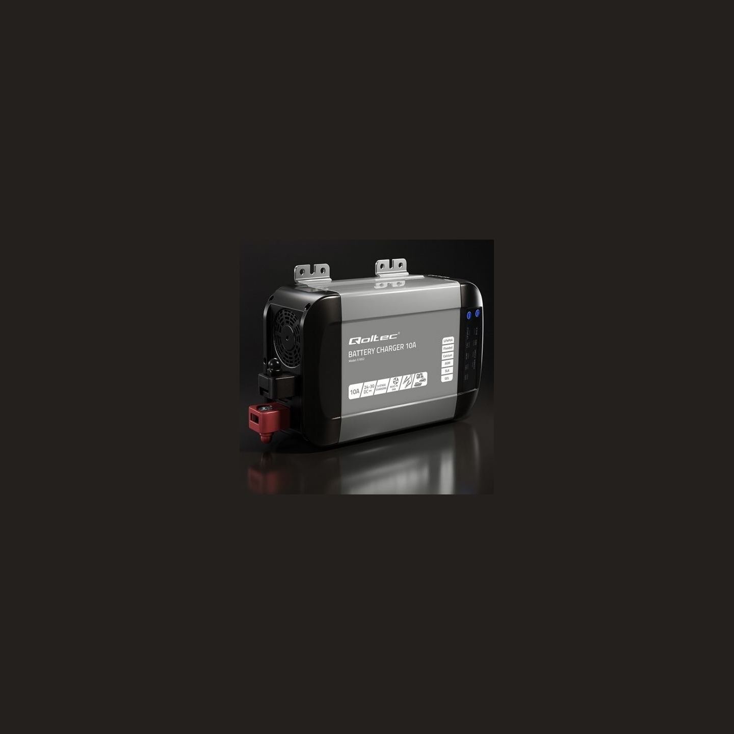 Qoltec Charger for LiFePO4 AGM GEL SLA batteries 10A