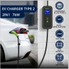 Qoltec Mobile EV charger with adjustable 2in1