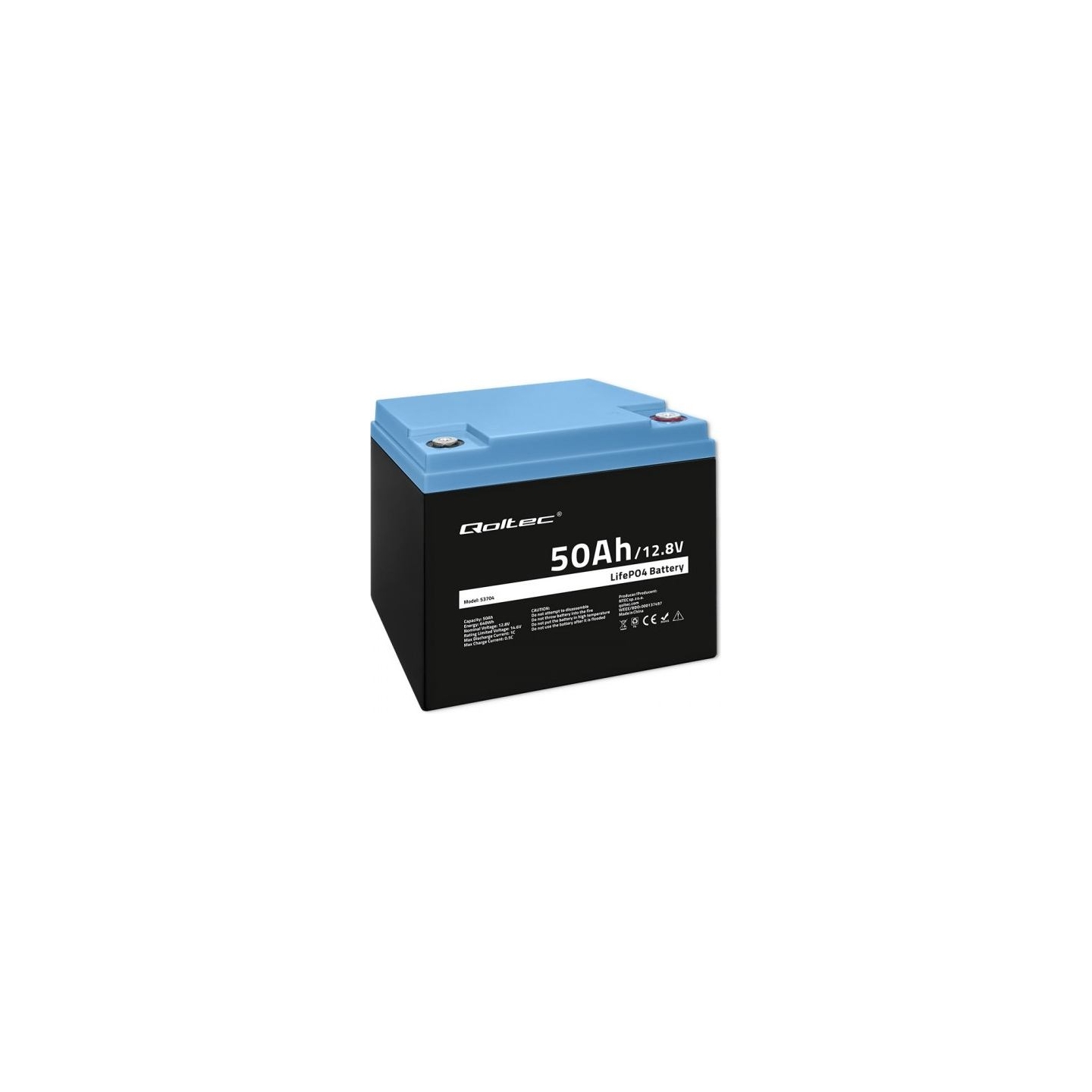 Qoltec 53704 LiFePO4 battery / 50Ah