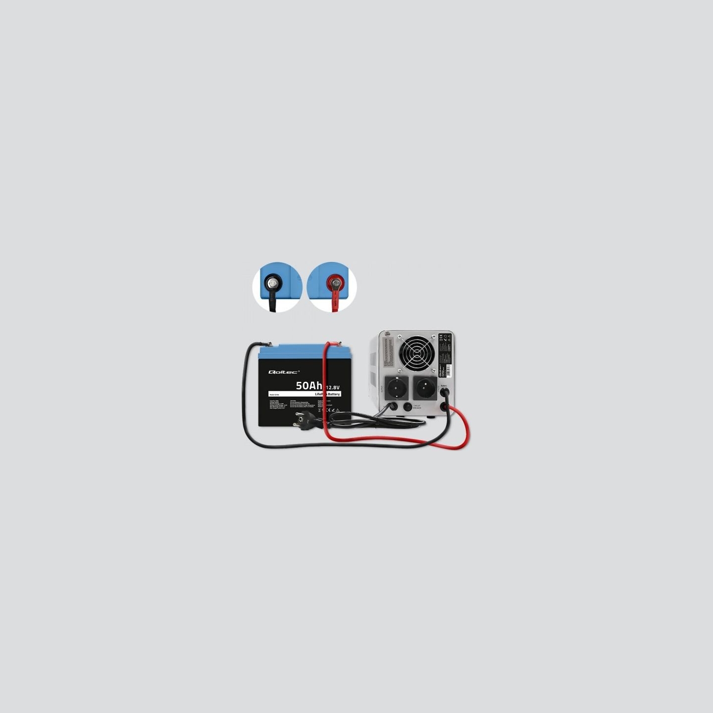 Qoltec 53704 LiFePO4 battery / 50Ah