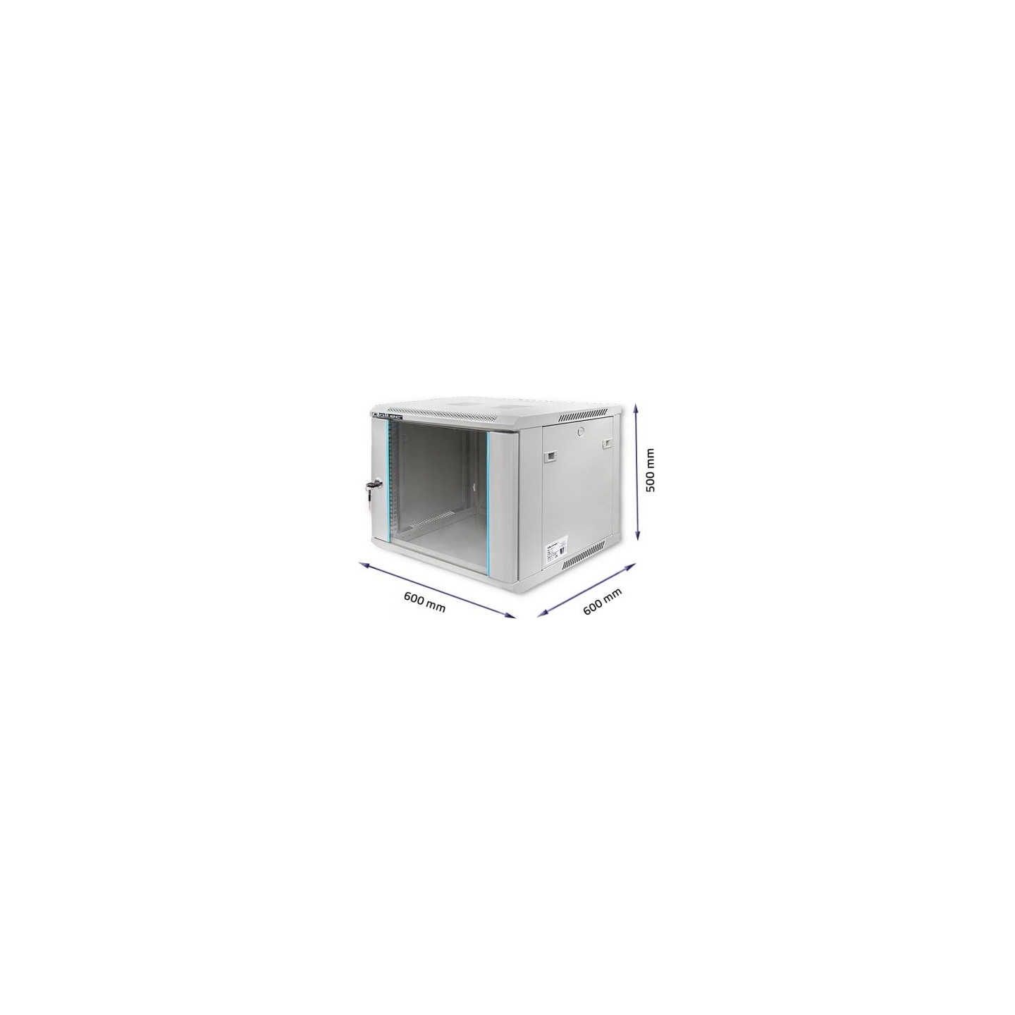 Qoltec RACK cabinet 19inches 600 x 600 x 500
