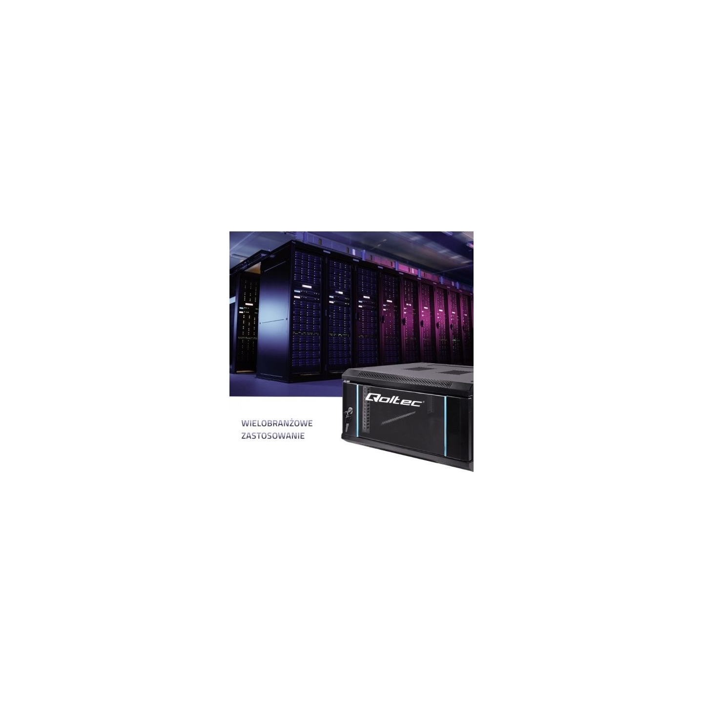 Qoltec RACK cabinet 19inches, 6U, 600 x 370 x 600